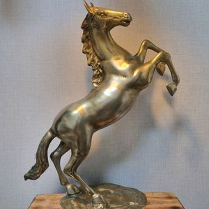 대형 말 동 브론즈작품 [질풍의 기상] 높이 67cm