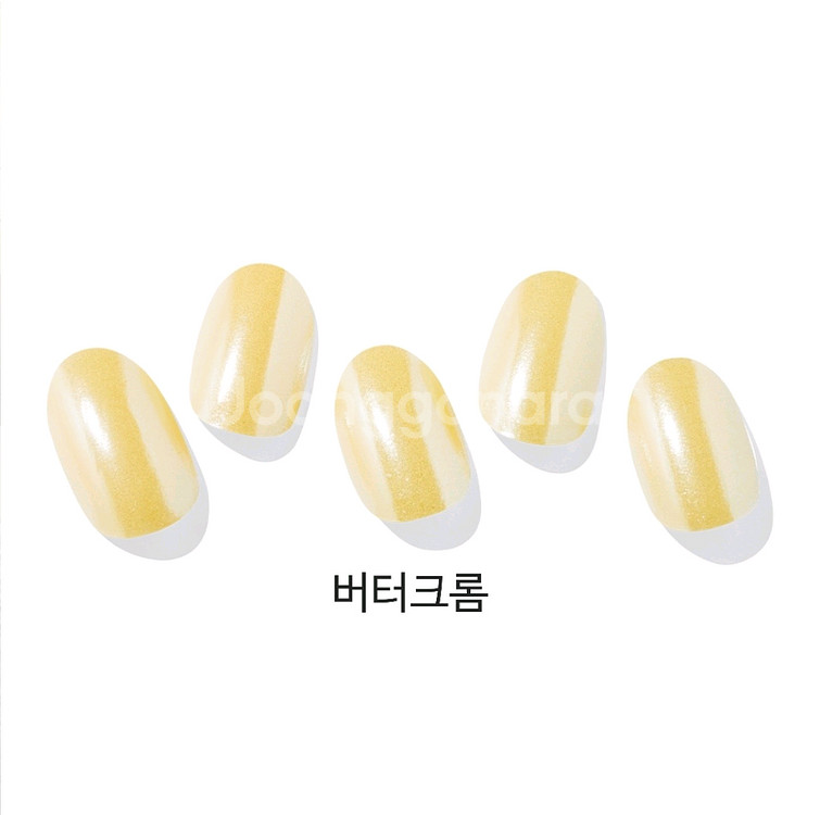 오호라 젤네일스티커 치크네일 프렌치 레드 화이트 블랙--8