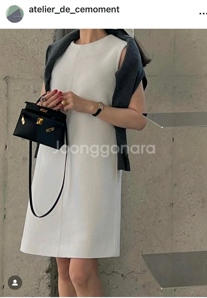 아틀리에 드 쎄모먼 화이트 드레스--4