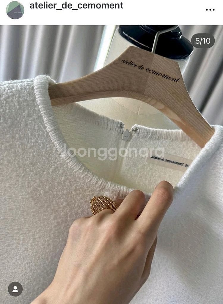 아틀리에 드 쎄모먼 화이트 드레스--6