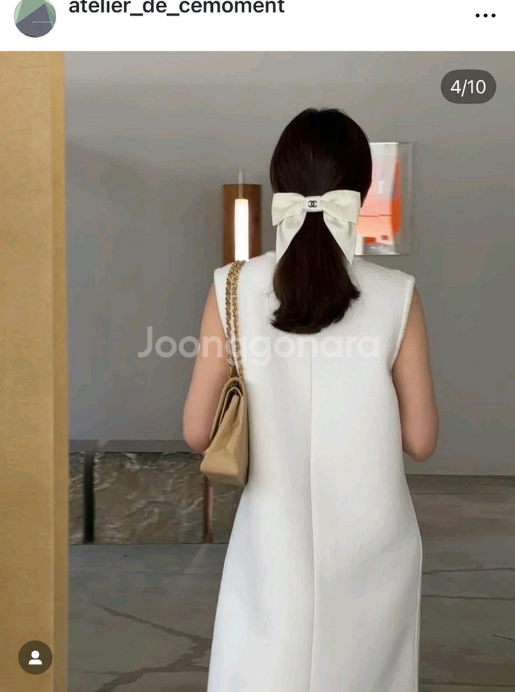 아틀리에 드 쎄모먼 화이트 드레스--7