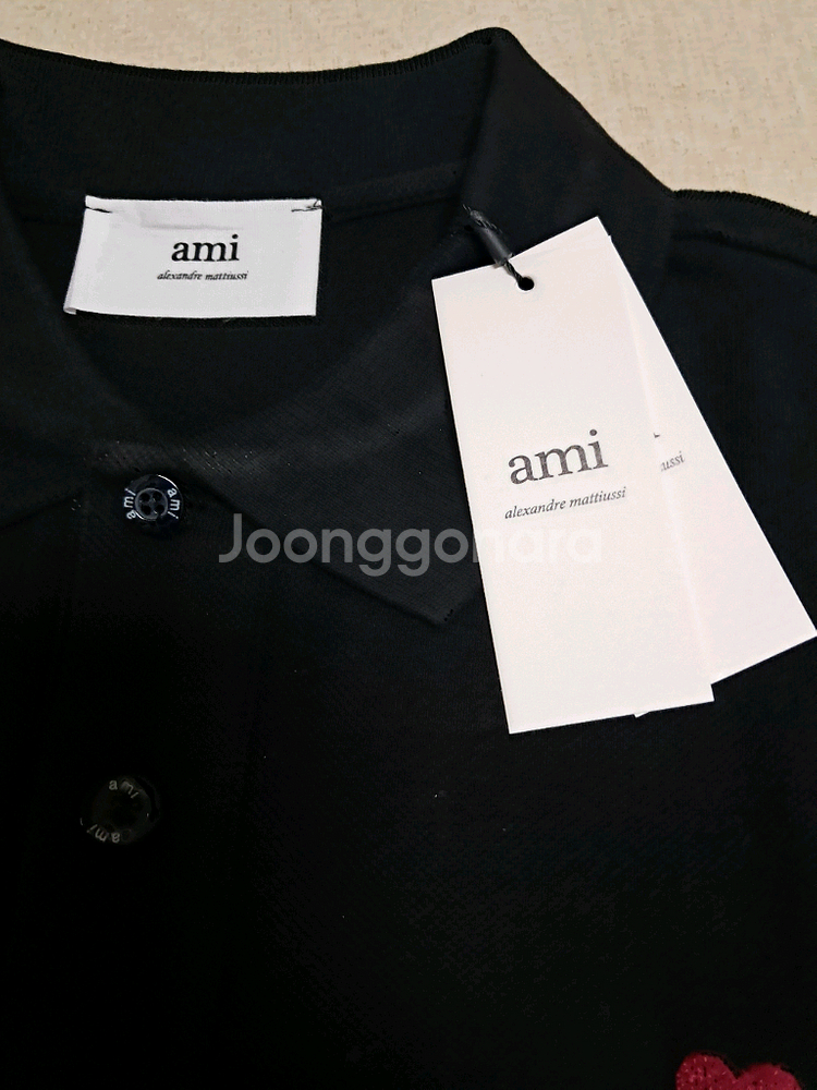 AMI 하트 로고 폴로 새상품(정품)--3