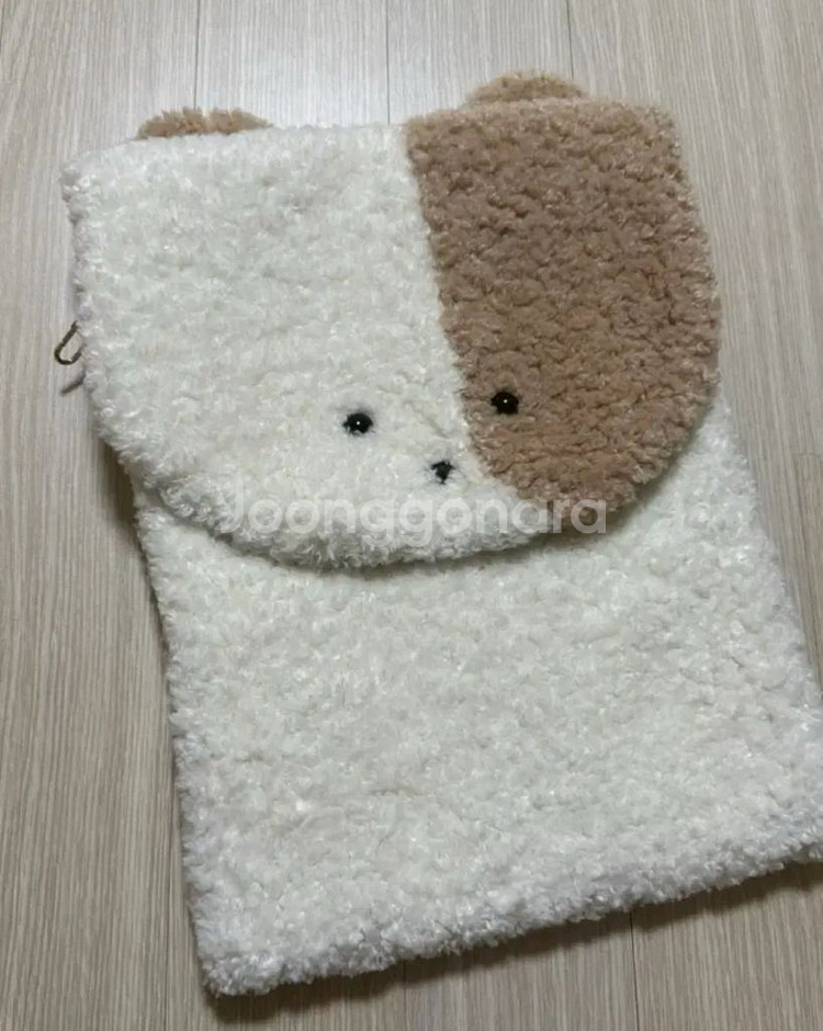 곰돌이 털 노트북 파우치 13인치--0