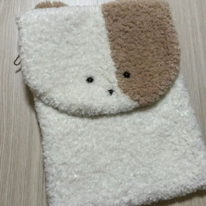 곰돌이 털 노트북 파우치 13인치
