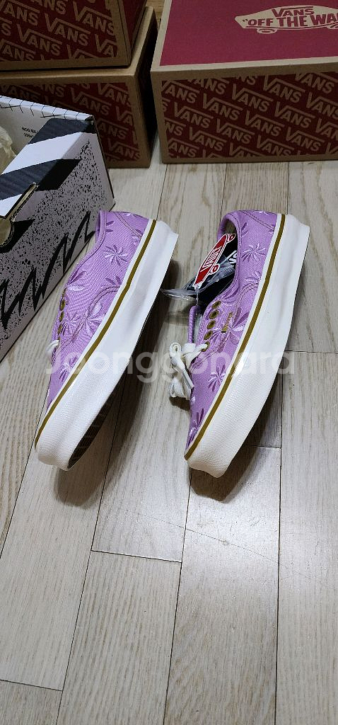 반스 어센틱 플라워 자수 새상품--2