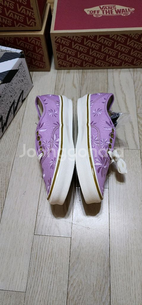 반스 어센틱 플라워 자수 새상품--5