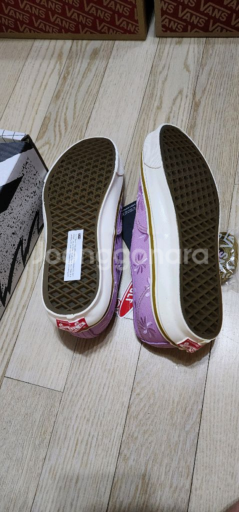 반스 어센틱 플라워 자수 새상품--7