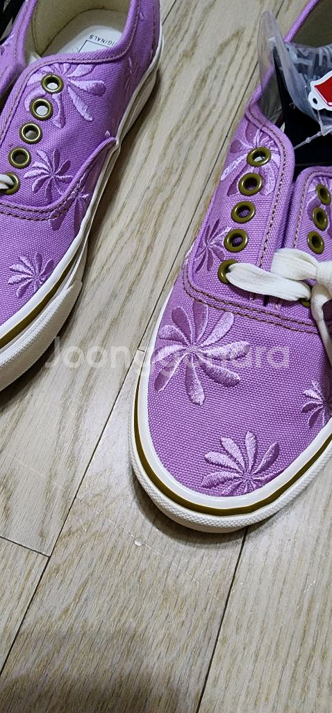 반스 어센틱 플라워 자수 새상품--6