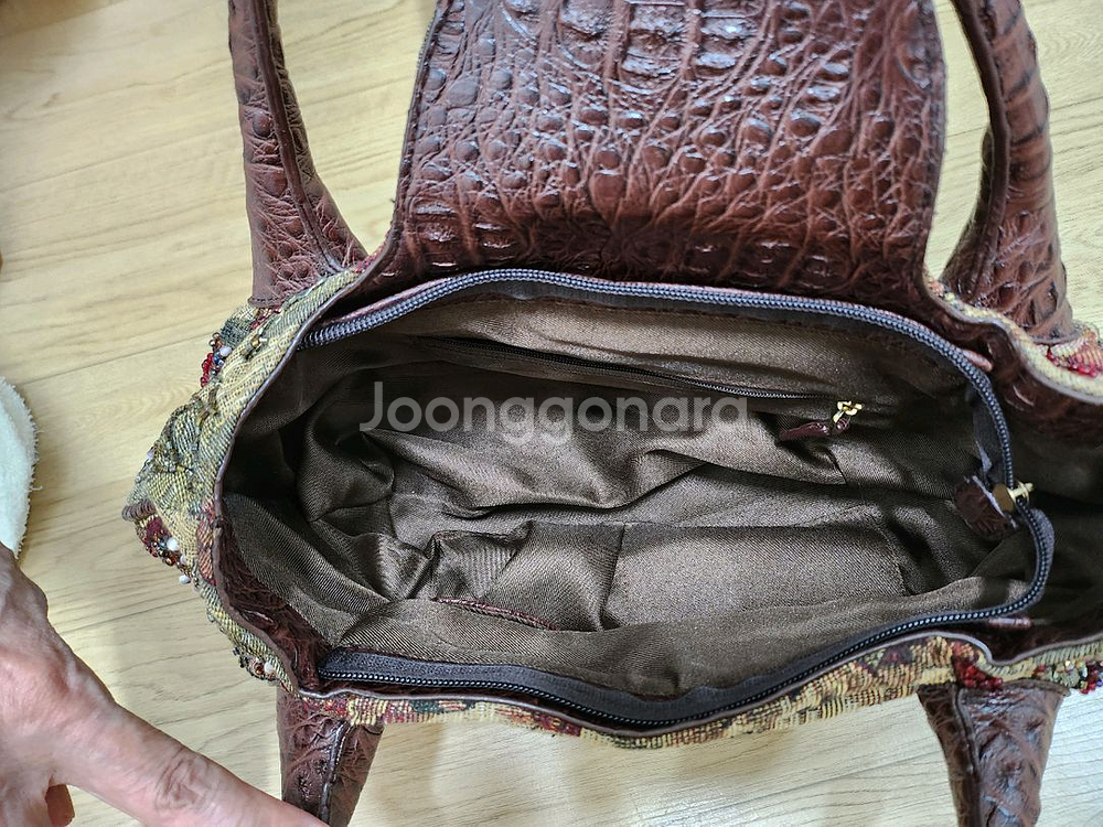 토트백(리얼뱀가죽백,비즈스팡클백) 새상품-가격 다릅니다--7
