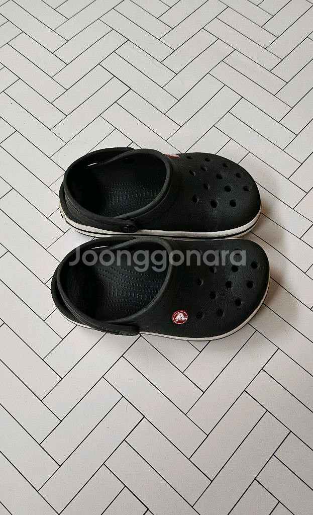 크록스 정품 J1 (약 180mm) 블랙 클로그샌들--1
