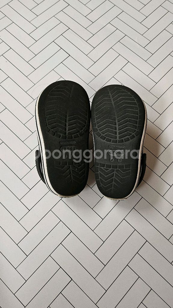 크록스 정품 J1 (약 180mm) 블랙 클로그샌들--5