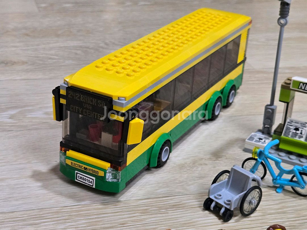 (중고) 레고 시티 60154 버스정류장--1