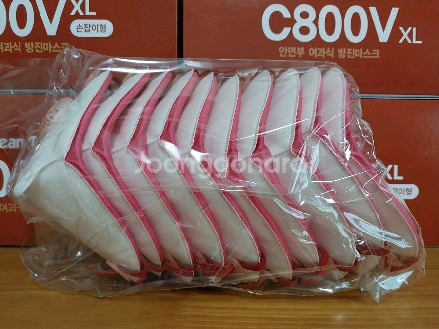 특급방진마스크 크린탑 C800V XL 손잡이형 4박스--1