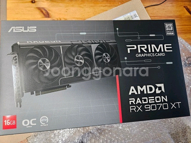 ASUS PRIME 라데온 RX9070XT 16GB 미--0