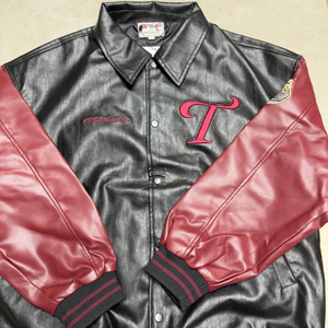 LG트윈스 V3 챔피언 와펜 바시티 자켓 블랙 M사이즈