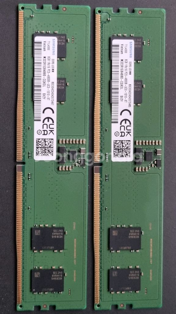 삼성 pc램 ddr5 pc5-4800b 8gb 2개--0