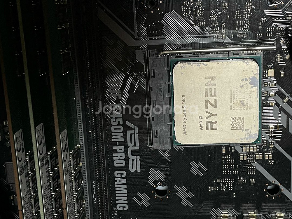 갬용라이젠5 3600 CPU 보드 램 하드 부품용--1