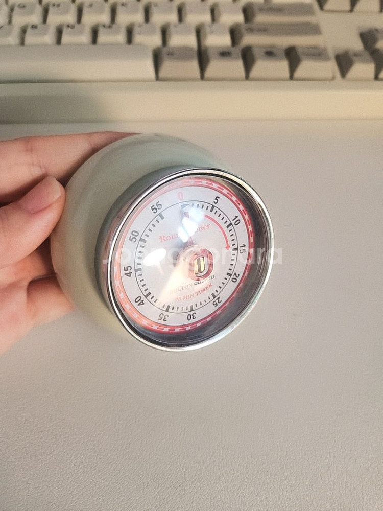 덜튼 아날로그 다이얼 타이머 기계식수동 자석 주방용품--1