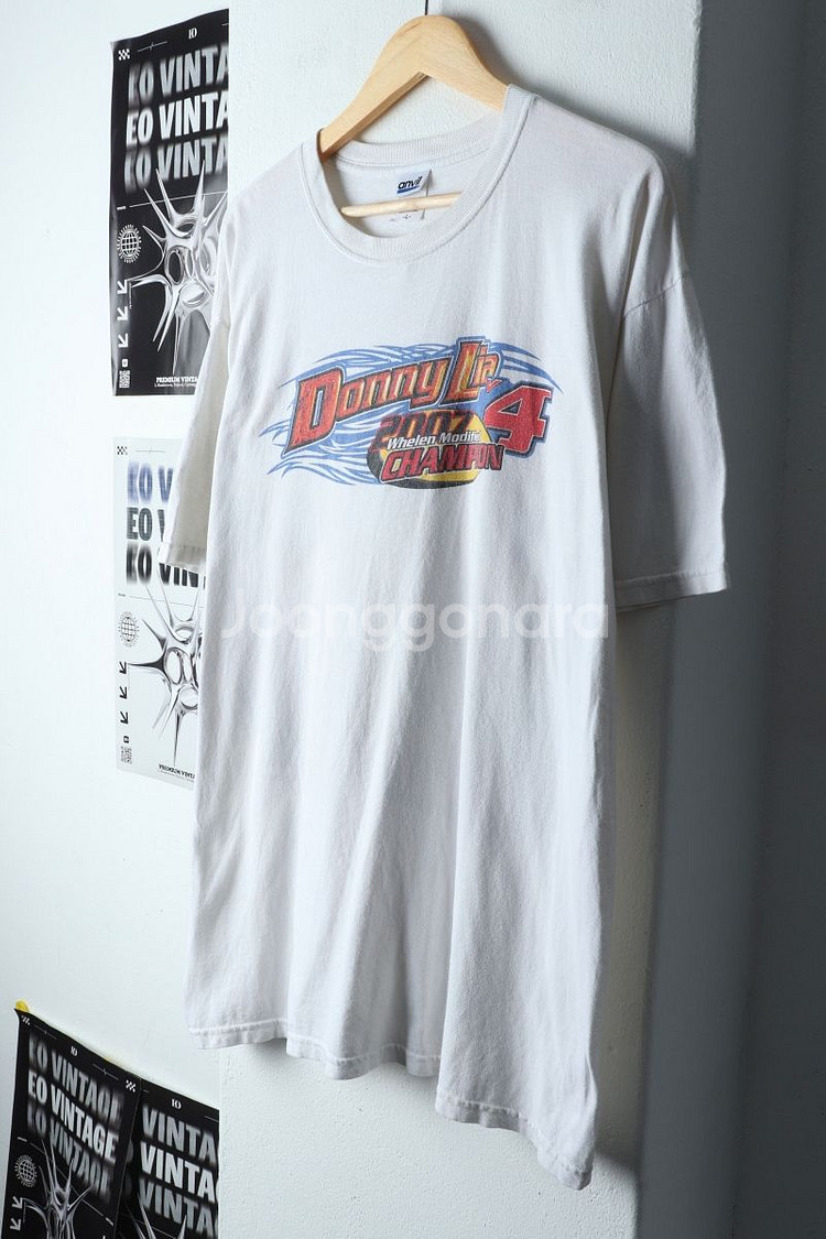 (L-XL) 브랜드빈티지 반팔 티셔츠 레이싱 락티--0