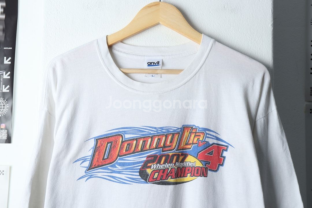 (L-XL) 브랜드빈티지 반팔 티셔츠 레이싱 락티--2