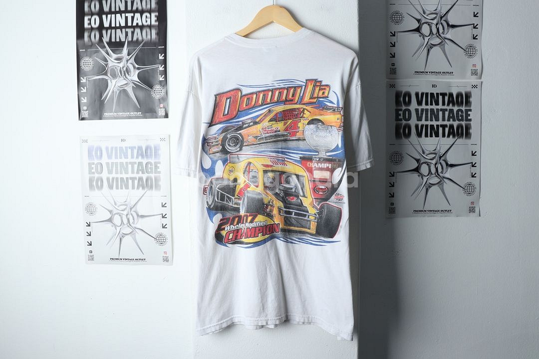 (L-XL) 브랜드빈티지 반팔 티셔츠 레이싱 락티--5