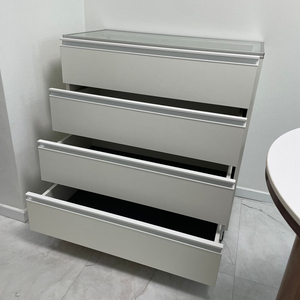 맞춤제작 아일랜드 수납장 (상판 유리) 새상품 !