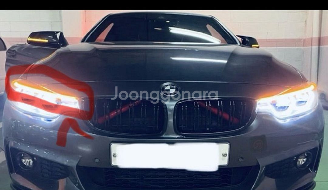 bmw 4시리즈 헤드라이트--1