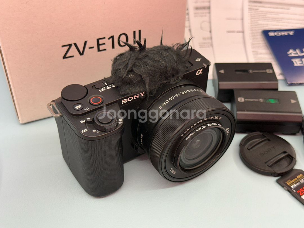 소니 sony zv-e10m2 렌즈16-50킷 박스풀셋--1