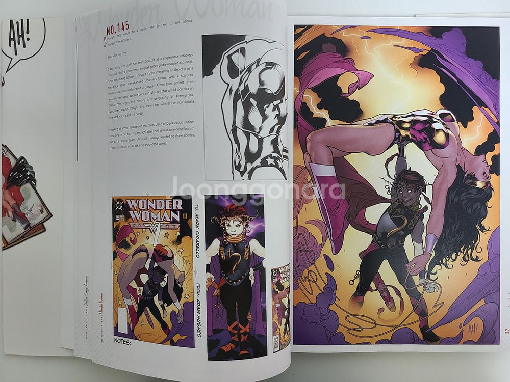 아담휴즈 DC코믹스 일러스트 미술 화집--2