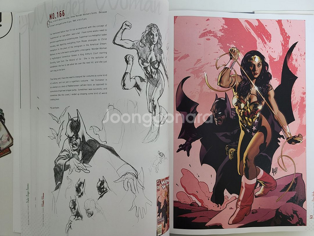 아담휴즈 DC코믹스 일러스트 미술 화집--3