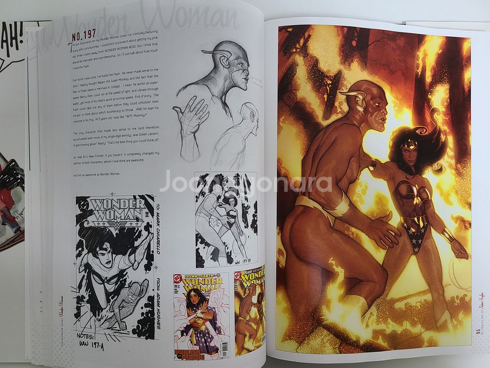 아담휴즈 DC코믹스 일러스트 미술 화집--5