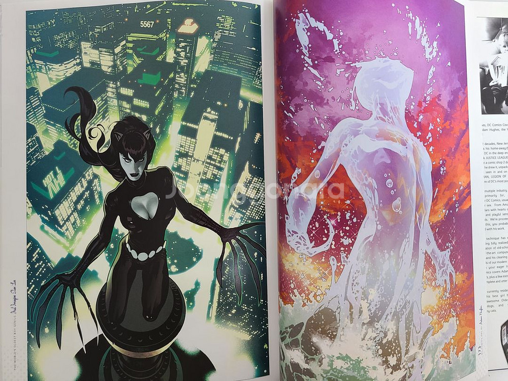 아담휴즈 DC코믹스 일러스트 미술 화집--9