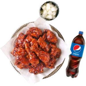 멕시카나 땡초치킨+콜라 1.25L 교환권