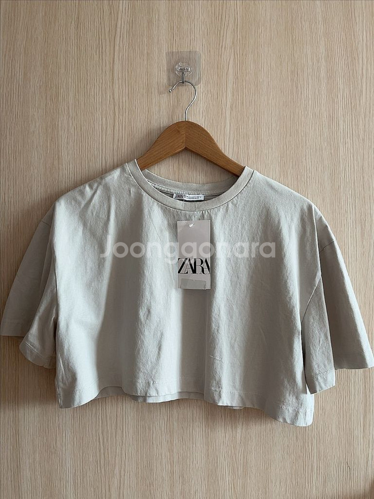 (새상품) ZARA 자라 워싱 반팔티셔츠--1