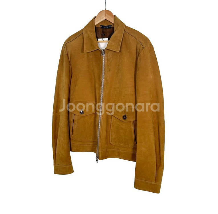 50] 톰포드 버팔로 레더 스웨이드 트러커 자켓 카멜--1