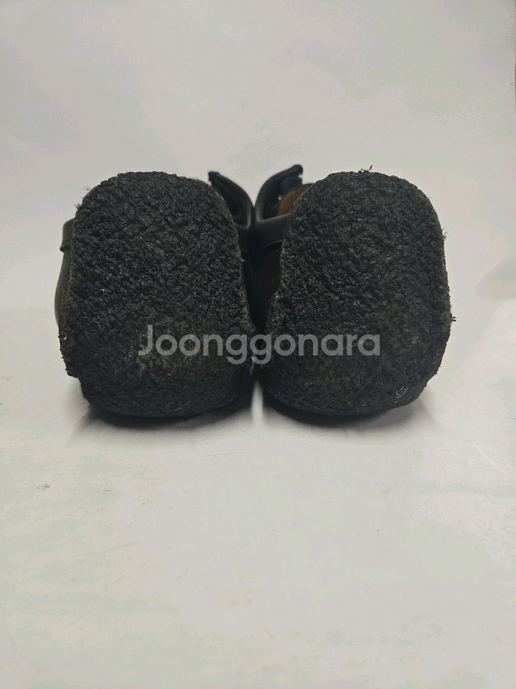 클락스 Wallabee 검정 가죽 uk8 270mm--4