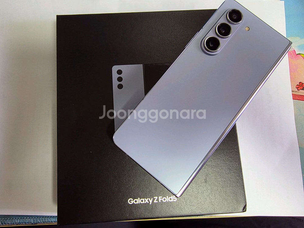 갤럭시 Z 폴드5 자급제 아이스블루 256GB 올갈이--0