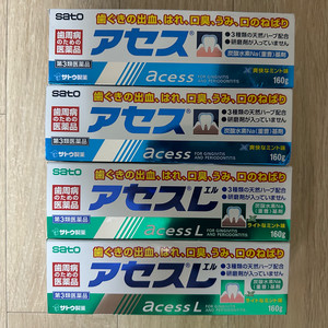 일본 사토 아세스치약 2종(오리지널,L)160g