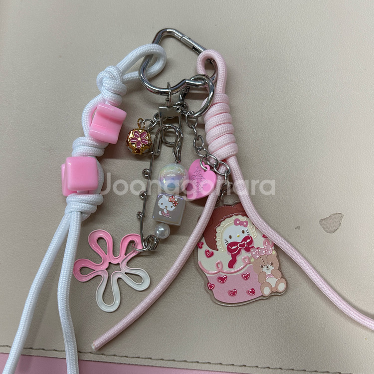 Diy hello kitty 가방 인형 키링 미사용--0
