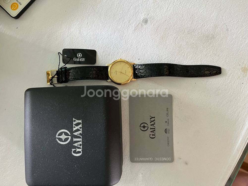 갤럭시 18k금시계(쿼츠) 판매.--1