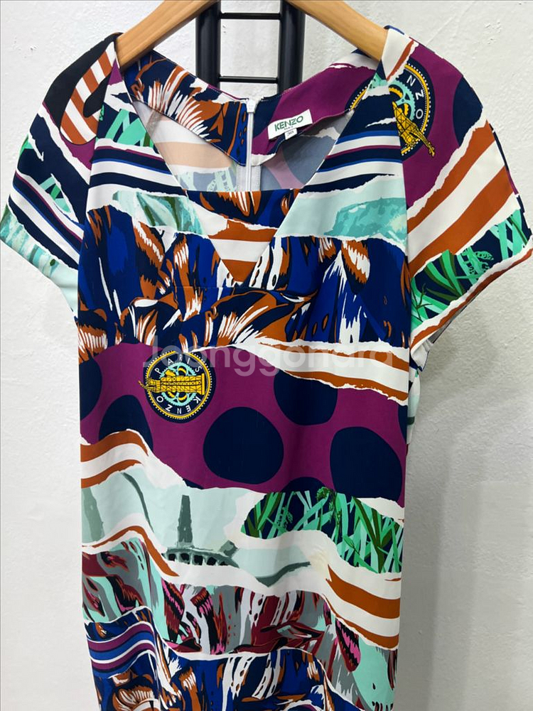 정품) 겐조 여성 반팔 원피스 38--2