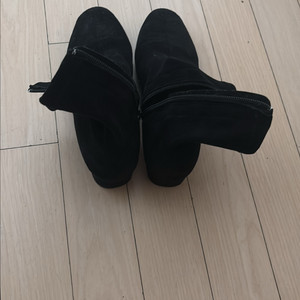 스웨이드 스판 앵클부츠