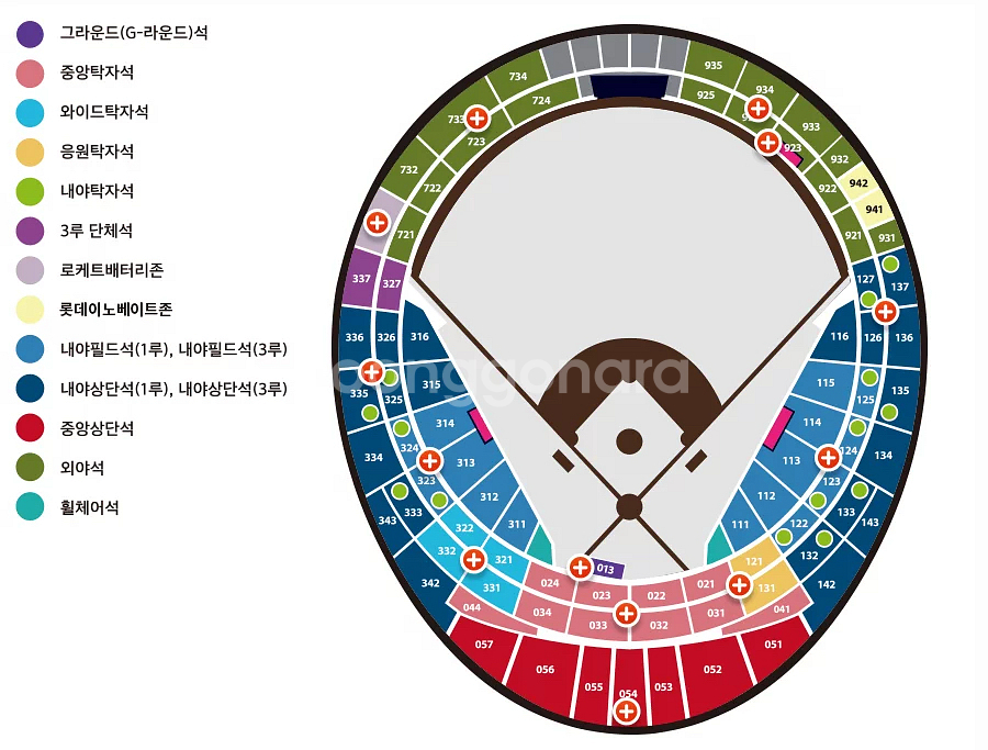 8/15 17 롯데 vs 삼성 3루 내야상단석 외야--0