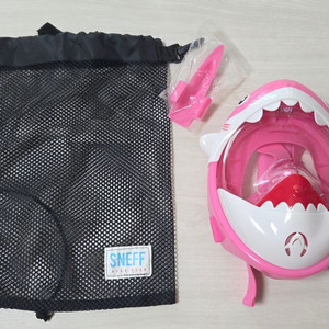 SNEFF 스네프 상어 스노클링 풀페이스 마스크