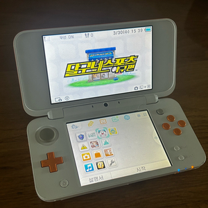 뉴 닌텐도 2ds xl 화이트 오렌지 본체 3ds