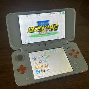뉴 닌텐도 2ds xl 화이트 오렌지 본체 3ds