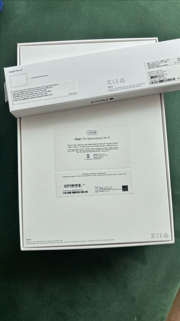 아이패드 7세대 32기가 와이파이 애플펜슬, 상자 포함 이미지