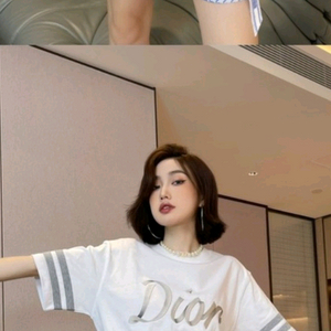 (거의새것)명품 반팔 티셔츠 남녀공용흰색 디올 구찌