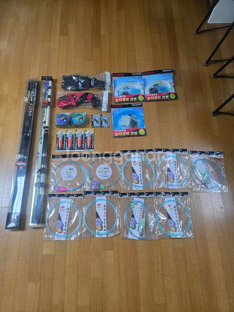 부산 갈치 외줄낚시대 420 2셋트(전부새제품)--0