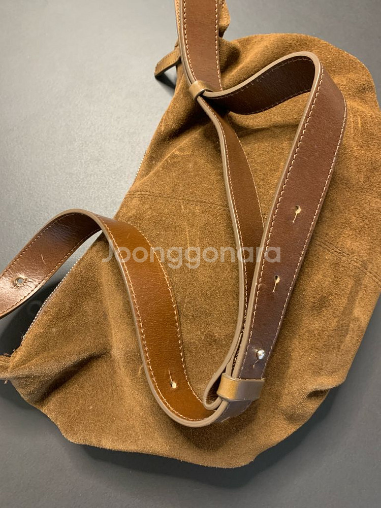낫띵리튼Shoulder leather bag camel--5
